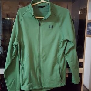 Under Armour green zip up sweater